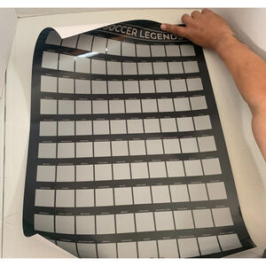 Scratch Off Top 100 Soccer Players Legends Mystery Poster Man Cave Office New